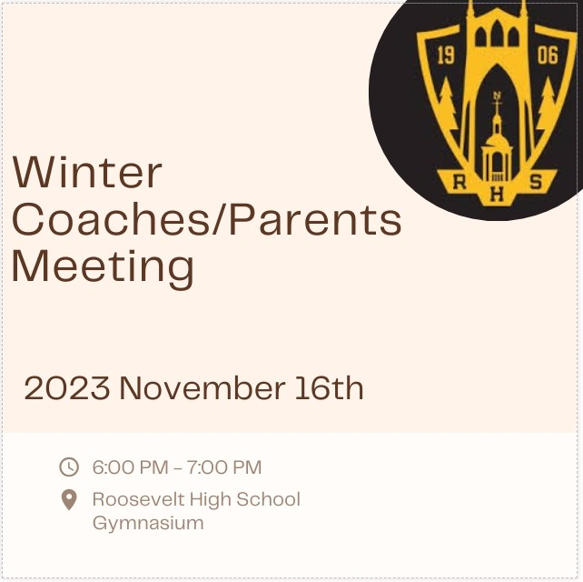 Winter Coaches/Parents Meeting